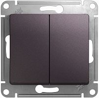 Переключатель без рамки Systeme Electric Glossa 2-кл. проходной сиреневый туман картинка